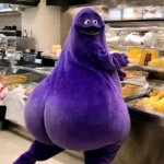 Your ugly girlfriend everytime she take a pic | YOUR UGLY GIRLFRIEND EVERYTIME SHE TAKE A PIC | image tagged in grimace,funny,girlfriend,mcdonalds,ugly woman | made w/ Imgflip meme maker