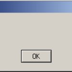 Windows 2000 error message one button