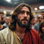 Jesus in crowd | image tagged in jesus in crowd | made w/ Imgflip meme maker