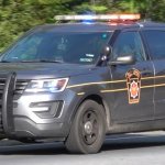 police car responding