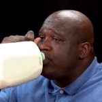 shaq drinks milk