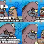 How Tough Are You | I HATE BELLA; WELCOME TO THE ROASTCLUB SHOW US WHAT YOU GOT; HEH WEAK WHATS THAT GONNA D..... I WILL MAKE HER DIE IN THE MOST PAINFUL WAY POSSIBLE BEYOND HUMANITY IF ITS THE LAST THING ILL DO; OK YOUR IN | image tagged in memes,how tough are you | made w/ Imgflip meme maker