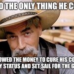 Paranoid Meme | SO HE DID THE ONLY THING HE COULD DO; HE BORROWED THE MONEY TO CURE HIS COMPANIES DELINQUENCY STATUS AND SET SAIL FOR THE GREAT DIVIDE | image tagged in dude narrator | made w/ Imgflip meme maker