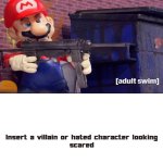 Robot Chicken Mario shoots