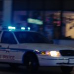 police car responding