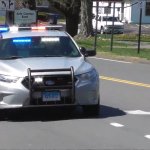 police car responding