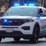 police car responding