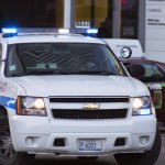 police car responding