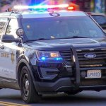 police car responding