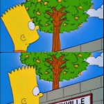 Bart Simpson lemon tree