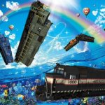 GP38-2 Rainbow Dolphin Parody template