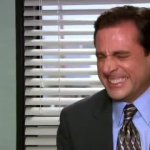 The Office Laughing GIF Template