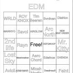 EDM ARTISTS BINGO BY OWU meme