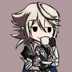 male Corrin sipping tea template