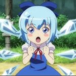 Shocked Cirno meme