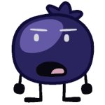 Displeased blueberry meme