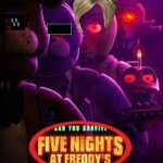 Fnaf 1 year anniversary | 1 YEAR ANNIVERSARY; FNAF MOVIE | image tagged in fnaf movie poster,fnaf | made w/ Imgflip meme maker