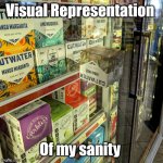 Visual Representation of Sanity | Visual Representation; Of my sanity | image tagged in on the edge,sanity | made w/ Imgflip meme maker