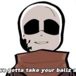 ink sans took your balls away