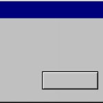 Windows 95 error message two buttons