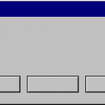 Windows 95 error message three buttons