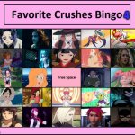 favorite crushes bingo 4 | 4 | image tagged in favorite crushes bingo,bingo,anime,comics/cartoons,video games,movies | made w/ Imgflip meme maker