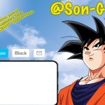 Son-Goku Announcement Temp template