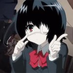 Mei Misaki pointing meme