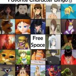 favorite character bingo 2 | 2 | image tagged in character bingo,favorites,bingo,video games,movies,the muppets | made w/ Imgflip meme maker