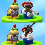 Mario and Bowser Jr. assassinate