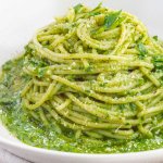Green spaghetti