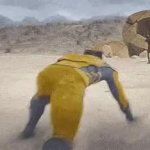 Wolverine crawling meme