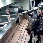 Knight at fast food template