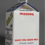 missing milk carton