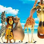 Madagascar Animals with Melman with a bigger head template