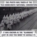 KlanBake. Democrats meme