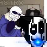 Sans with wing ding launcher