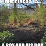 Man's Best Friend | HAPPINESS IS... A BOY AND HIS DOG | image tagged in gifs,funny,funny memes,dog,animals,fail | made w/ Imgflip video-to-gif maker