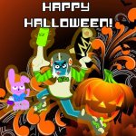 Happy Halloween from skatez and vaxcat!