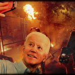 BIDEN BURNS BETTER with ANTIFA meme