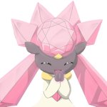 Diancie cheering/giggling