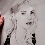 Lucy Boynton drawing