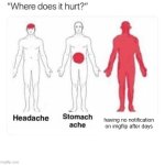 Where does it hurt | having no notification on imgflip after days | image tagged in where does it hurt,imgflip users,imgflip,meanwhile on imgflip,relatable | made w/ Imgflip meme maker