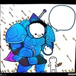 knight meme for GP | image tagged in blue armor guy | made w/ Imgflip meme maker