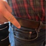 Blue jeans pocket