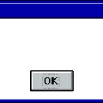 Windows 3.1 Error Message