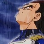 Goku in rain