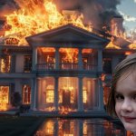 Disaster Girl Mansion Burning