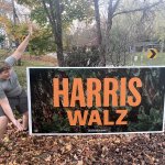 8X4 Harris Walz Sign, 11/1/24