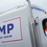 Trump in Garbage Truck